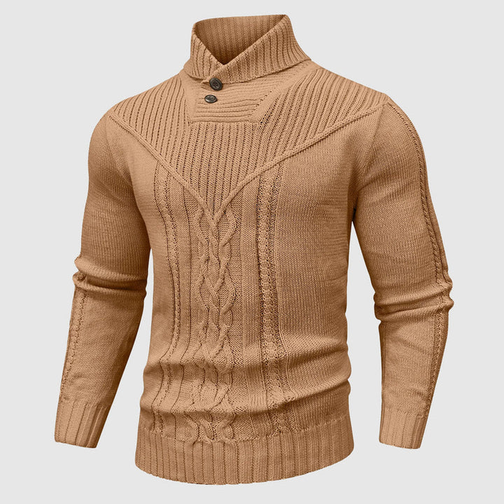 Gregorio - Maglione Lavorato a Maglia Con Collo a Scialle