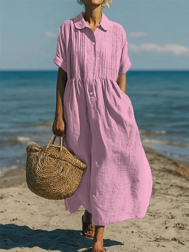 Janny - Abito Chemisier Elegante e Morbido in Cotone