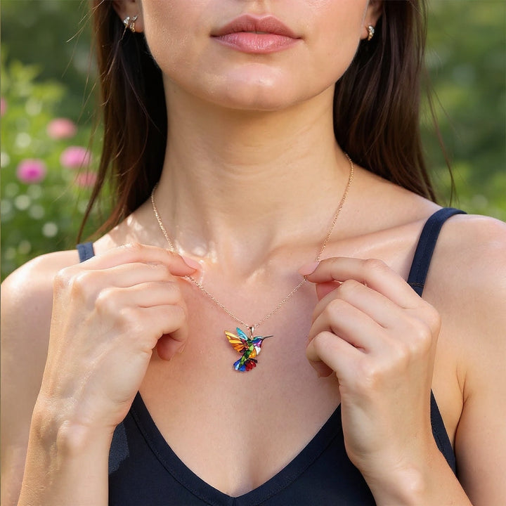Nahla - Collana e Orecchini Colibrì