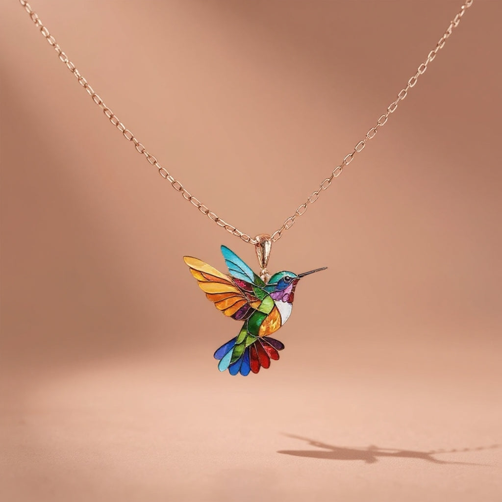 Nahla - Collana e Orecchini Colibrì