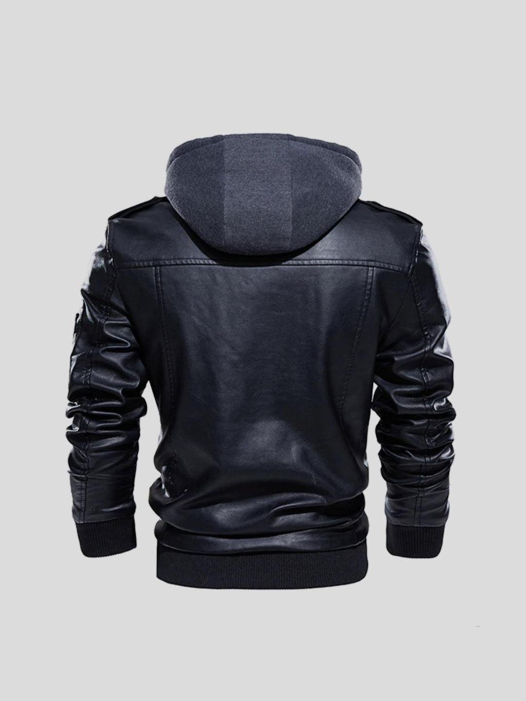 Edem - Giacca in Pelle Con Tasche Con Cerniera