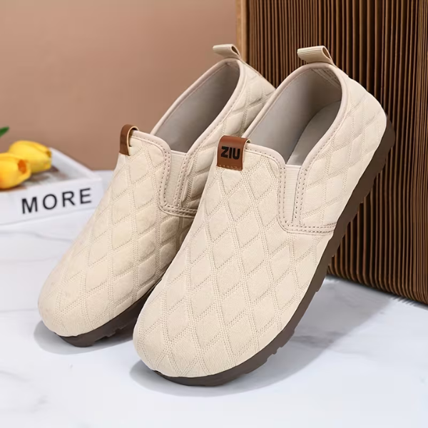 Malisaa - Scarpe Slip-On Con Cuciture a Rombi