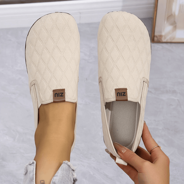 Malisaa - Scarpe Slip-On Con Cuciture a Rombi