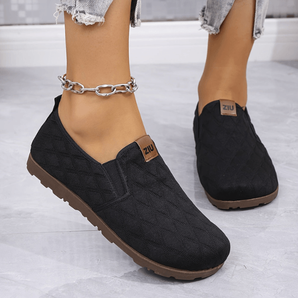 Malisaa - Scarpe Slip-On Con Cuciture a Rombi
