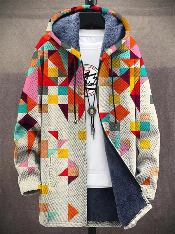 Aria - Cardigan di lusso con Ispirazione Artistica e Cerniera
