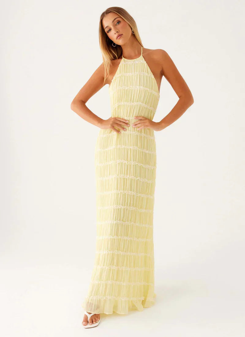 Falkenberg - Elegante Maxi Abito Bohémien