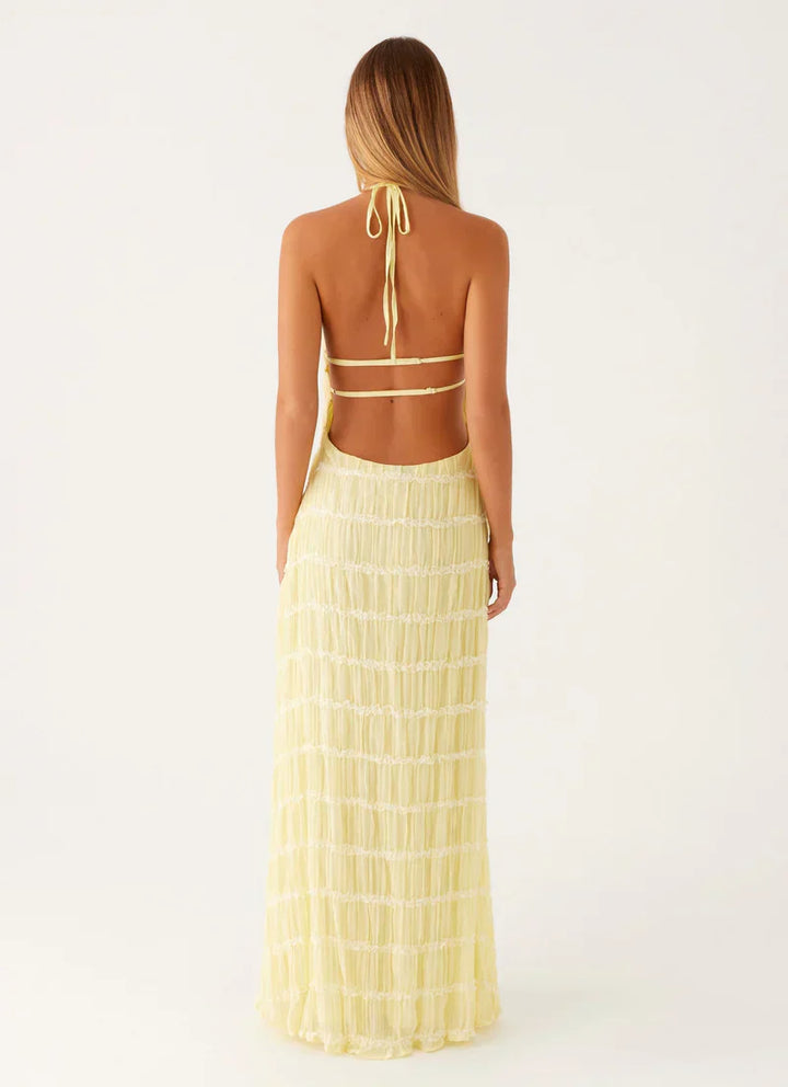 Falkenberg - Elegante Maxi Abito Bohémien