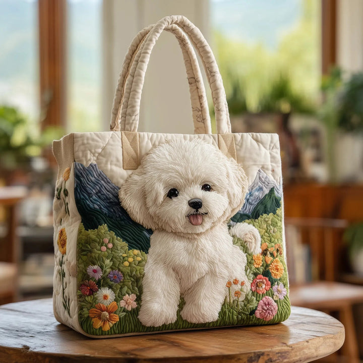 Wilairat - Borsa a Tracolla Trapuntata Con Grazioso Cucciolo
