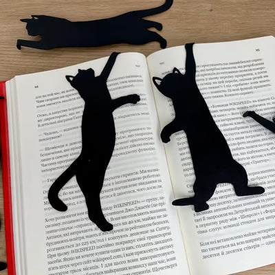 KittyMark - Segnalibri in Metallo a Forma di Gatto