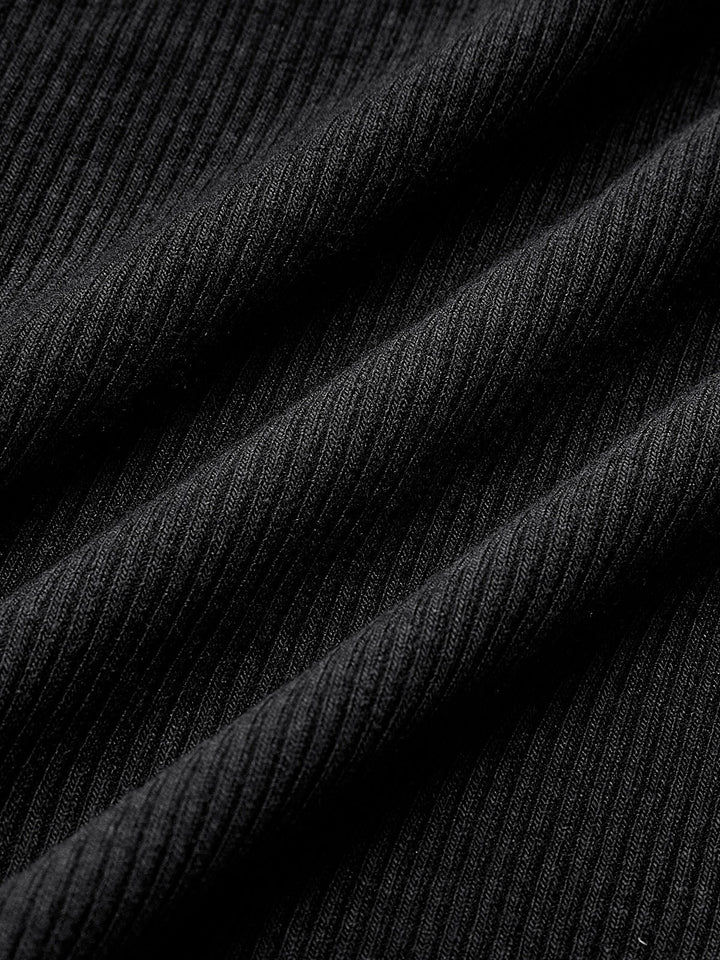 Tawia - Maglia a Maniche Lunghe a Costine, Vestibilità Slim