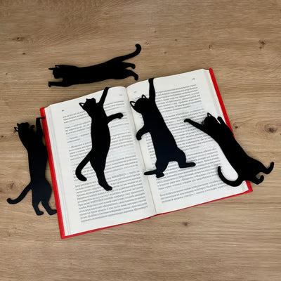 KittyMark - Segnalibri in Metallo a Forma di Gatto