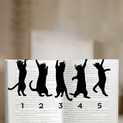 KittyMark - Segnalibri in Metallo a Forma di Gatto