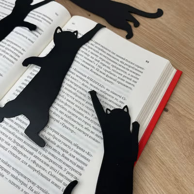KittyMark - Segnalibri in Metallo a Forma di Gatto