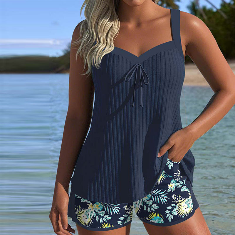 Elvia - Elegante Stampa Floreale Set Tankini