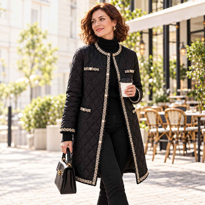 Caren - Giacca Elegante Con Collo Rotondo