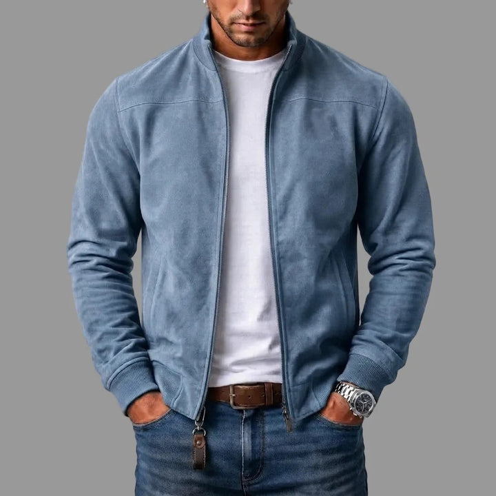Brayden - Giacca Bomber in Pelle Scamosciata