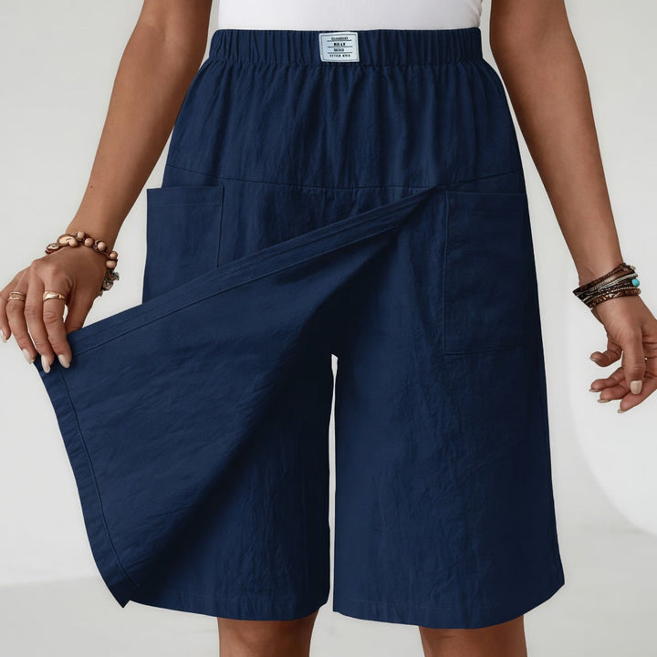 Elinia - Pantaloncini Larghi Dal Taglio Morbido Con Elastico in Vita