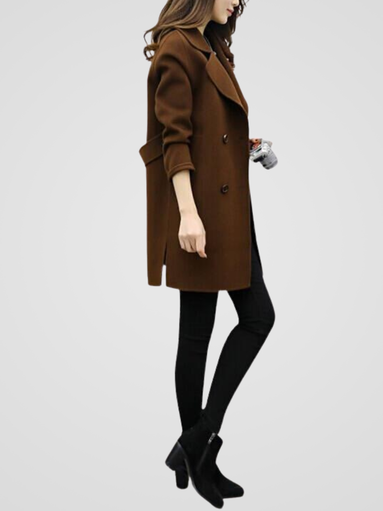 Roxana - Elegante Cappotto Doppiopetto