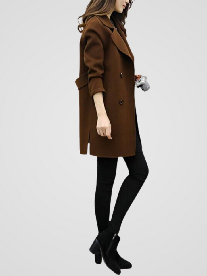 Roxana - Elegante Cappotto Doppiopetto