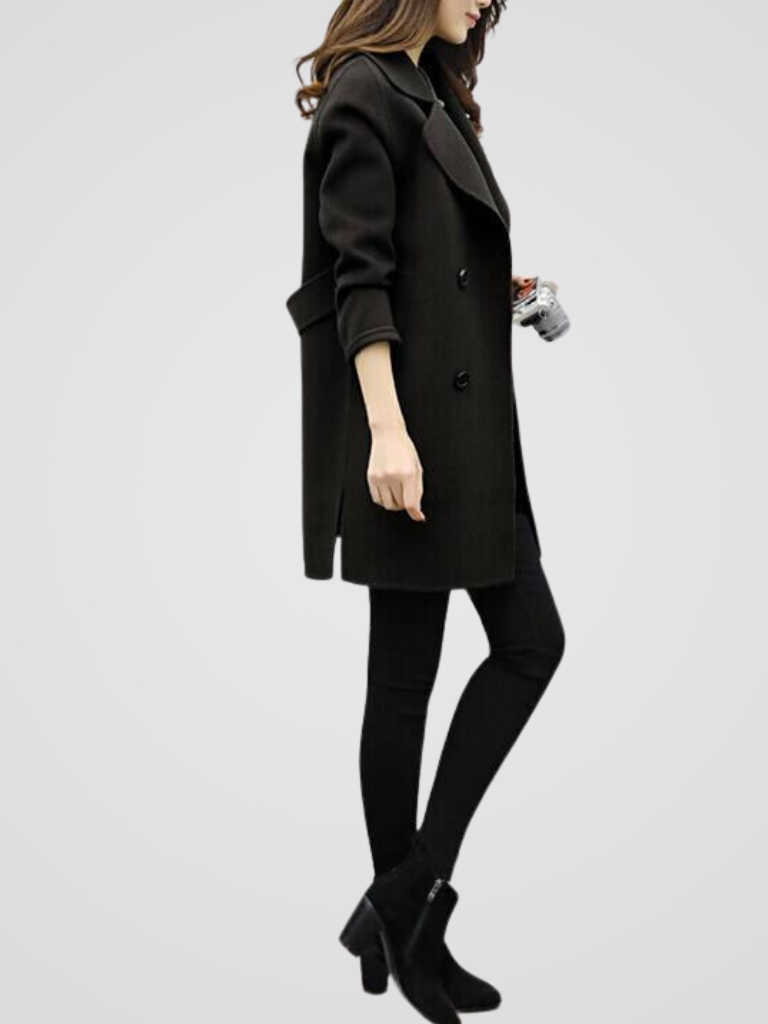 Roxana - Elegante Cappotto Doppiopetto
