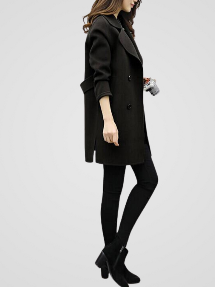 Roxana - Elegante Cappotto Doppiopetto