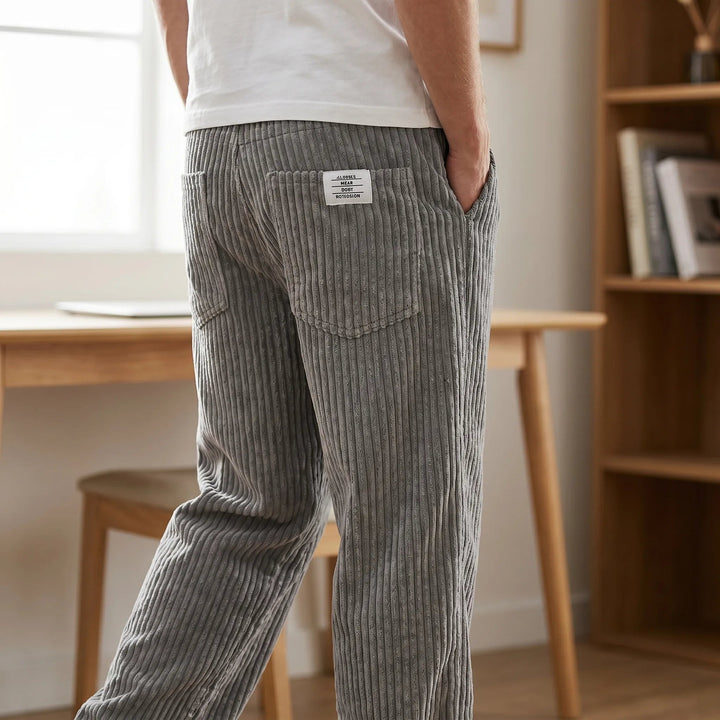 Erdem - Pantaloni a Gamba Larga Con Texture in Velluto a Coste