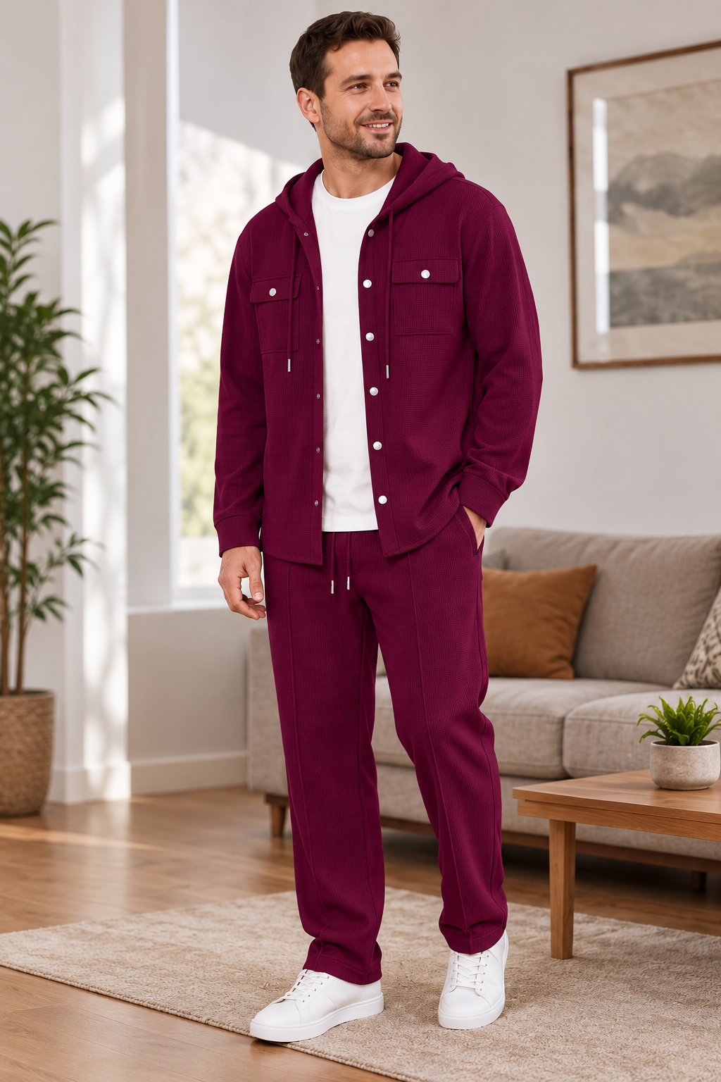 Waylon - Set Composto Da Giacca Con Cappuccio E Pantaloni Con Stampa a Rombi