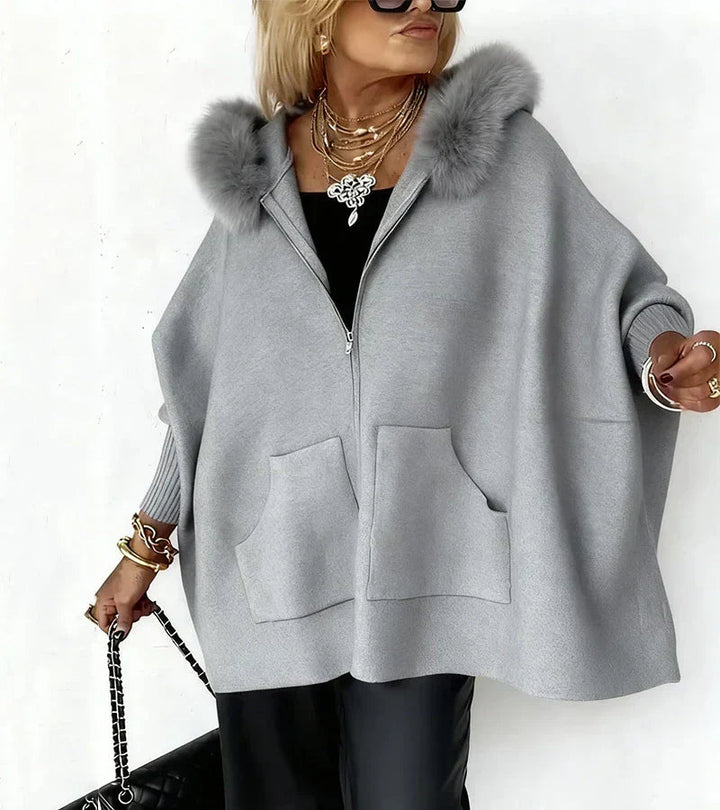 Chiaka - Sovradimensionato Accogliente Cappotto Con Zip