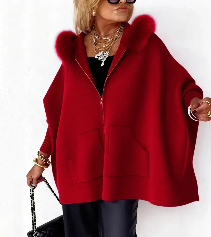 Chiaka - Sovradimensionato Accogliente Cappotto Con Zip
