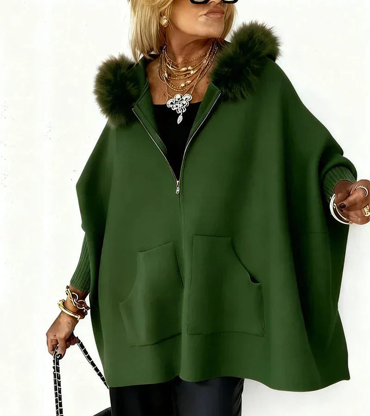 Chiaka - Sovradimensionato Accogliente Cappotto Con Zip