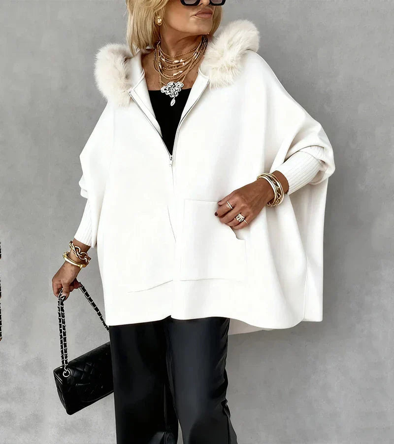 Chiaka - Sovradimensionato Accogliente Cappotto Con Zip
