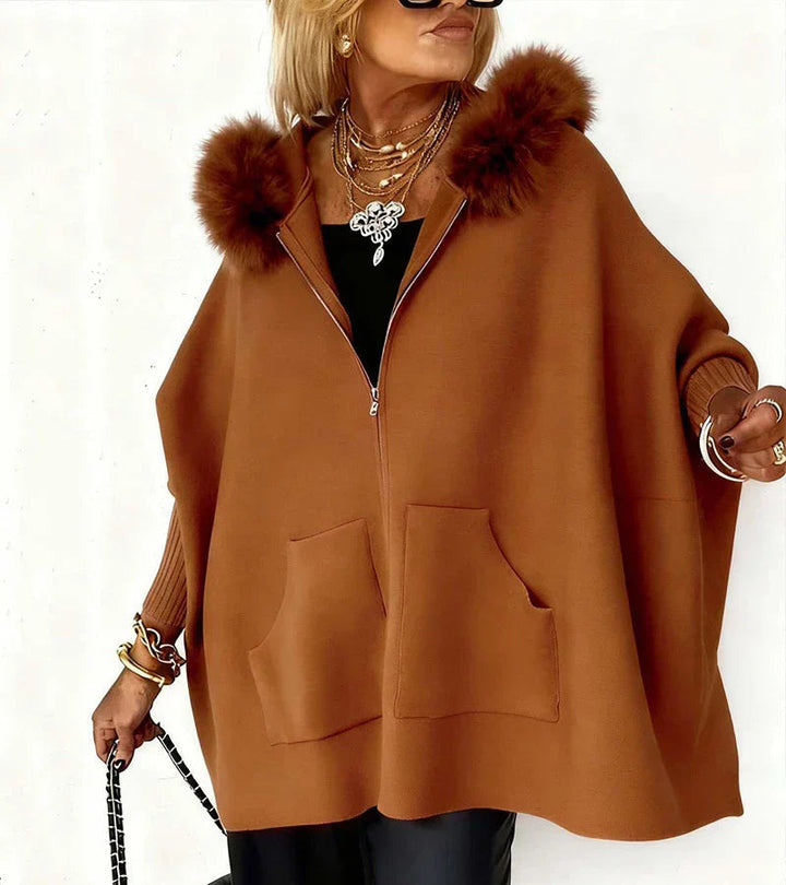 Chiaka - Sovradimensionato Accogliente Cappotto Con Zip