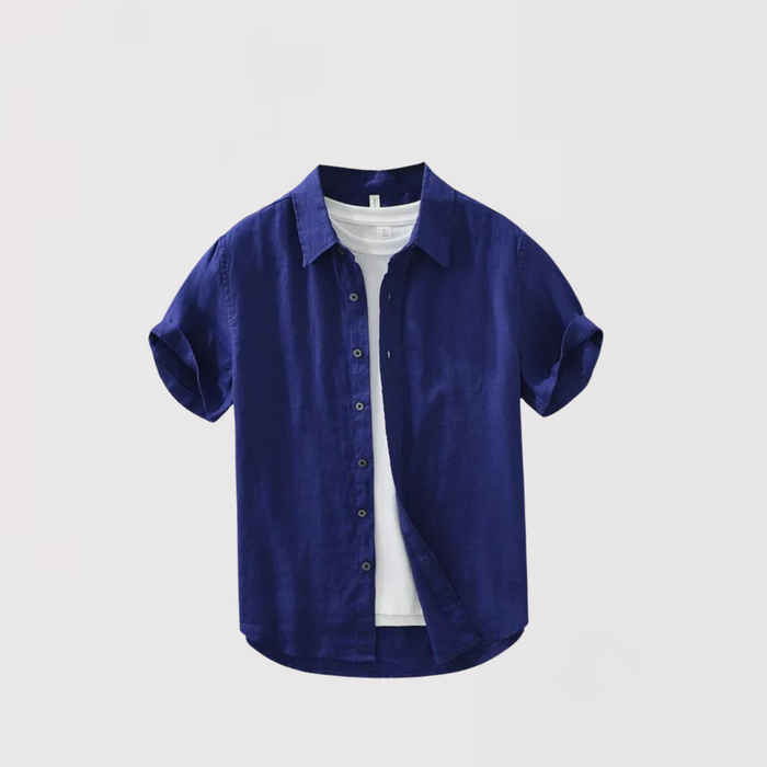 Kurtis - Camicia di Lino a Maniche Corte