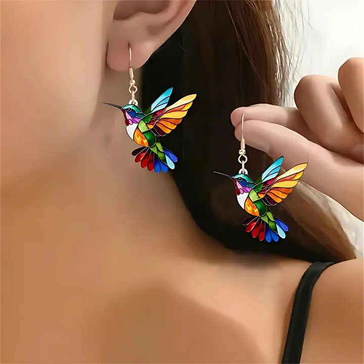 Nahla - Collana e Orecchini Colibrì