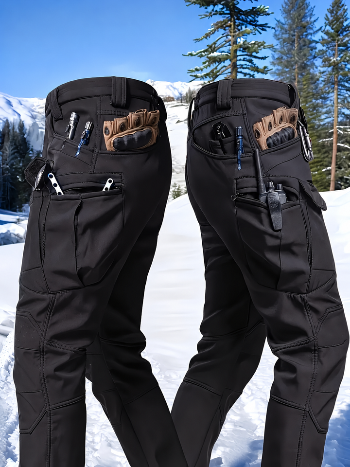Cartrell - Pantaloni Cargo Foderati Con Tasche Multiple