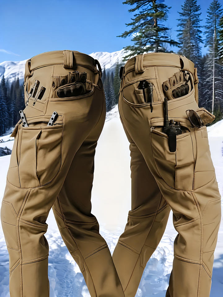 Cartrell - Pantaloni Cargo Foderati Con Tasche Multiple