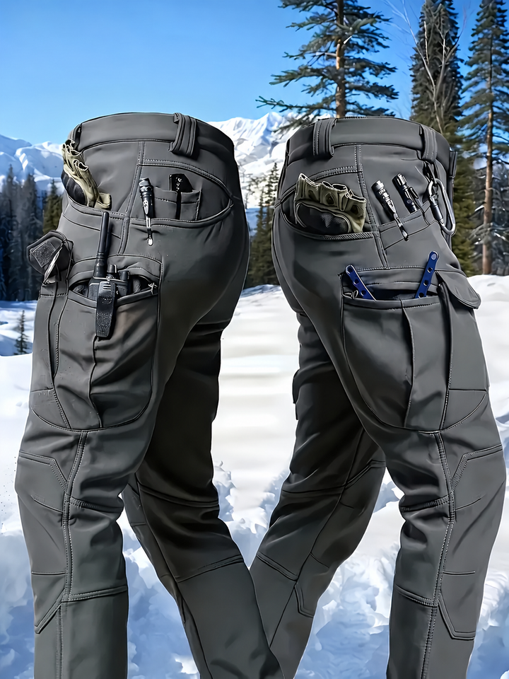 Cartrell - Pantaloni Cargo Foderati Con Tasche Multiple