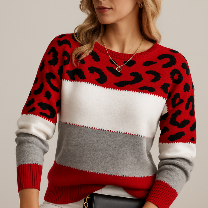 Zarey - Elegante Maglione Leopardato