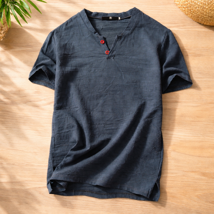 Freddoe - Camicia a Maniche Corte Con Bottoni