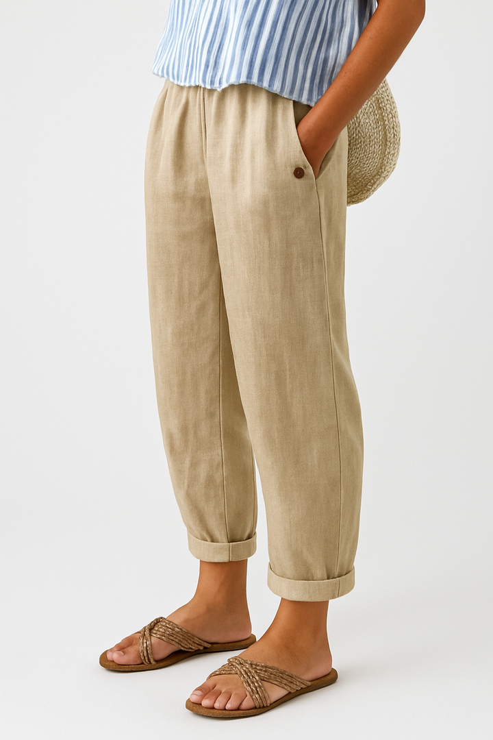 Yanchik - Pantaloni Eleganti Con Tasche Laterali