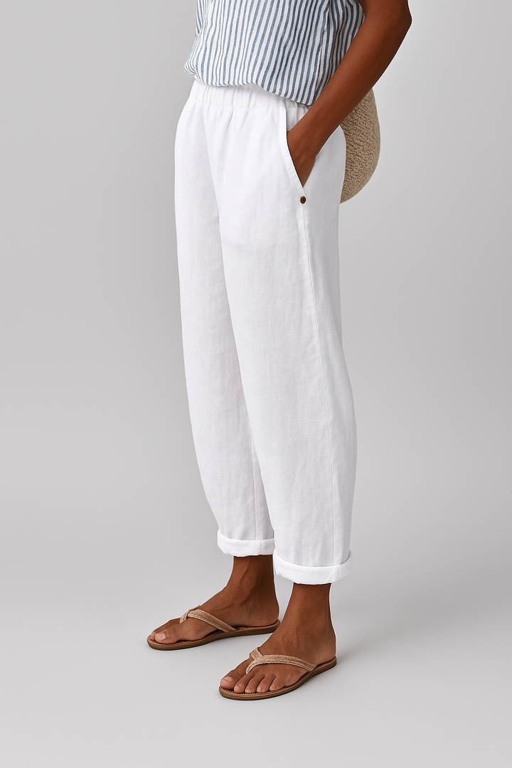 Yanchik - Pantaloni Eleganti Con Tasche Laterali