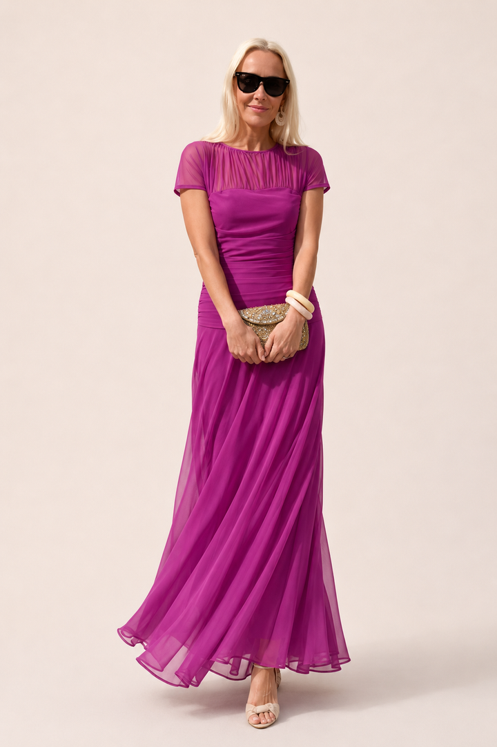 Lesliy - Elegante Abito in Chiffon