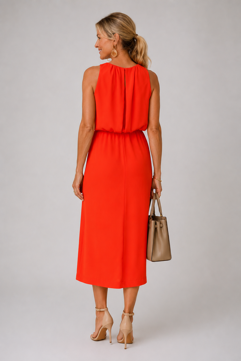 Antoinette - Abito Midi Con Spacco Laterale