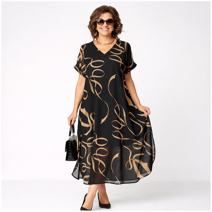 Pavla - Abito Elegante a Maniche Corte