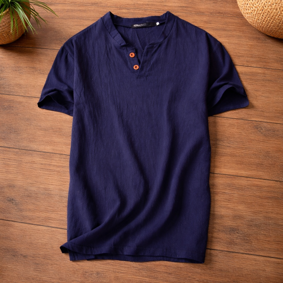 Freddoe - Camicia a Maniche Corte Con Bottoni