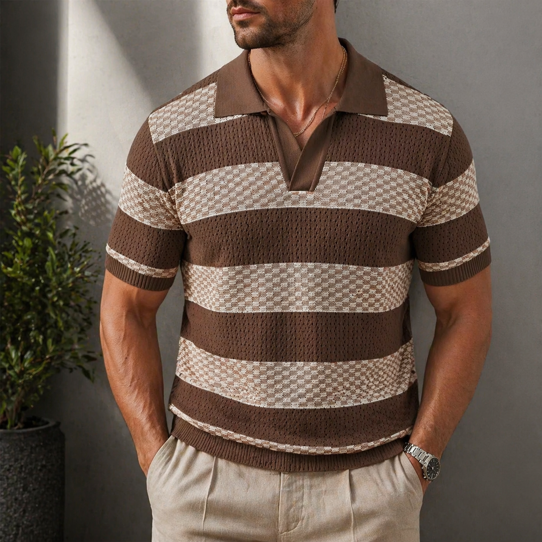 Leunard - Polo in maglia a righe