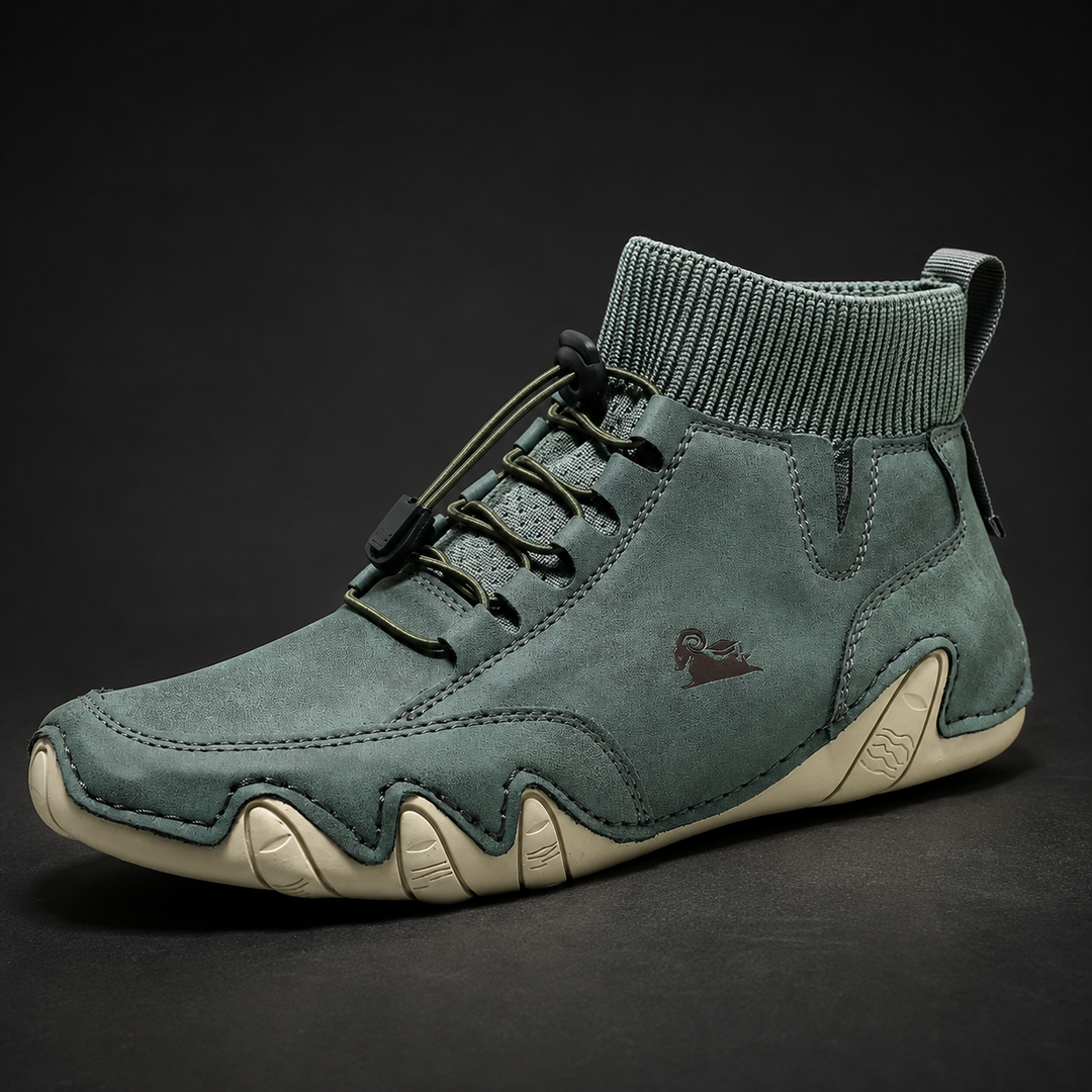 Tuncer - Scarpa da Ginnastica in Pelle Con Lacci