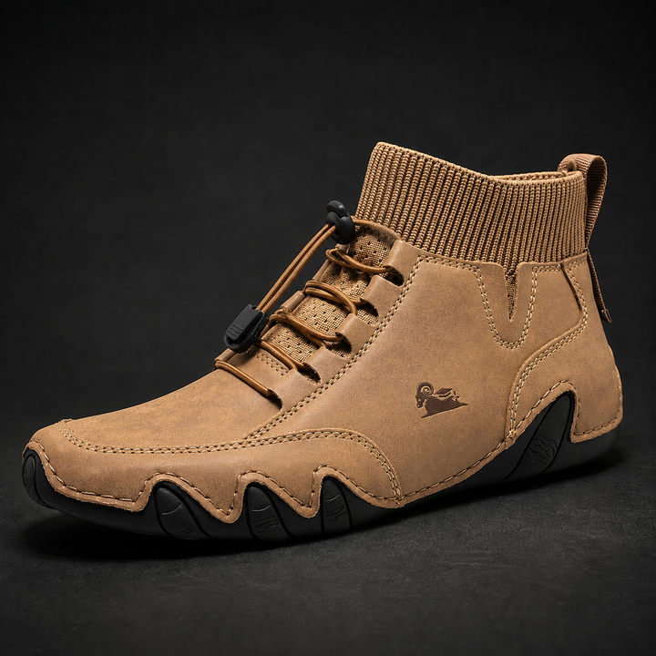 Tuncer - Scarpa da Ginnastica in Pelle Con Lacci