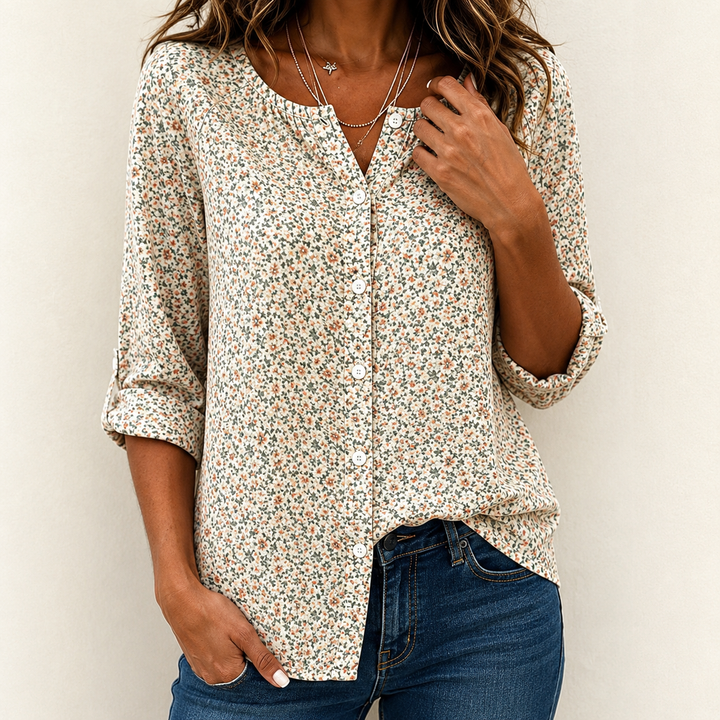 Sumali - Camicia Con Stampa Floreale Vintage