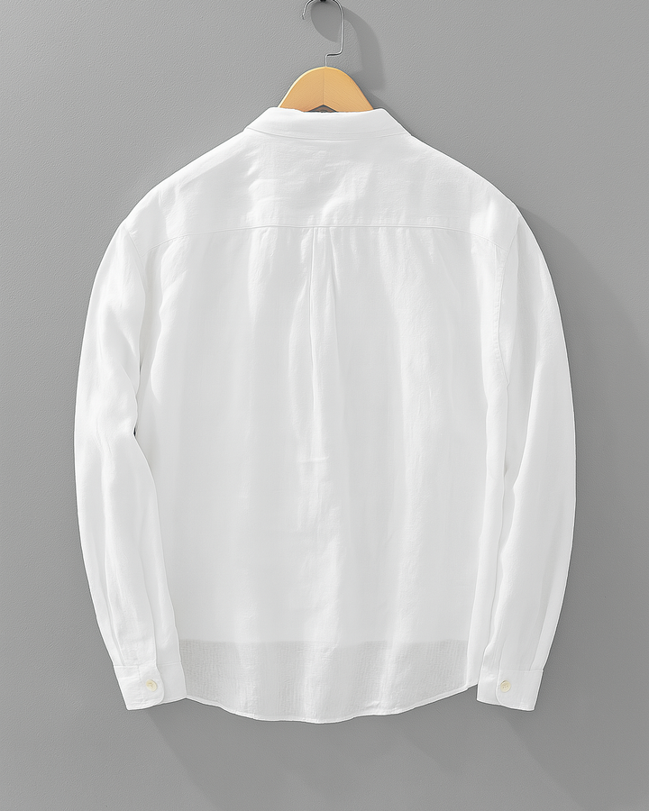 Antuan - Comoda Camicia a Maniche Lunghe Con Tasca Frontale